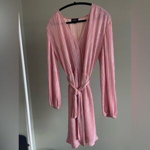 Bardot pink wrap dress size small